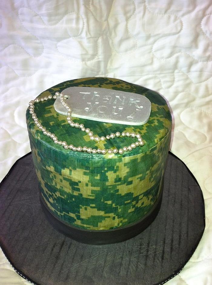 Army ACU Thank You Cake!