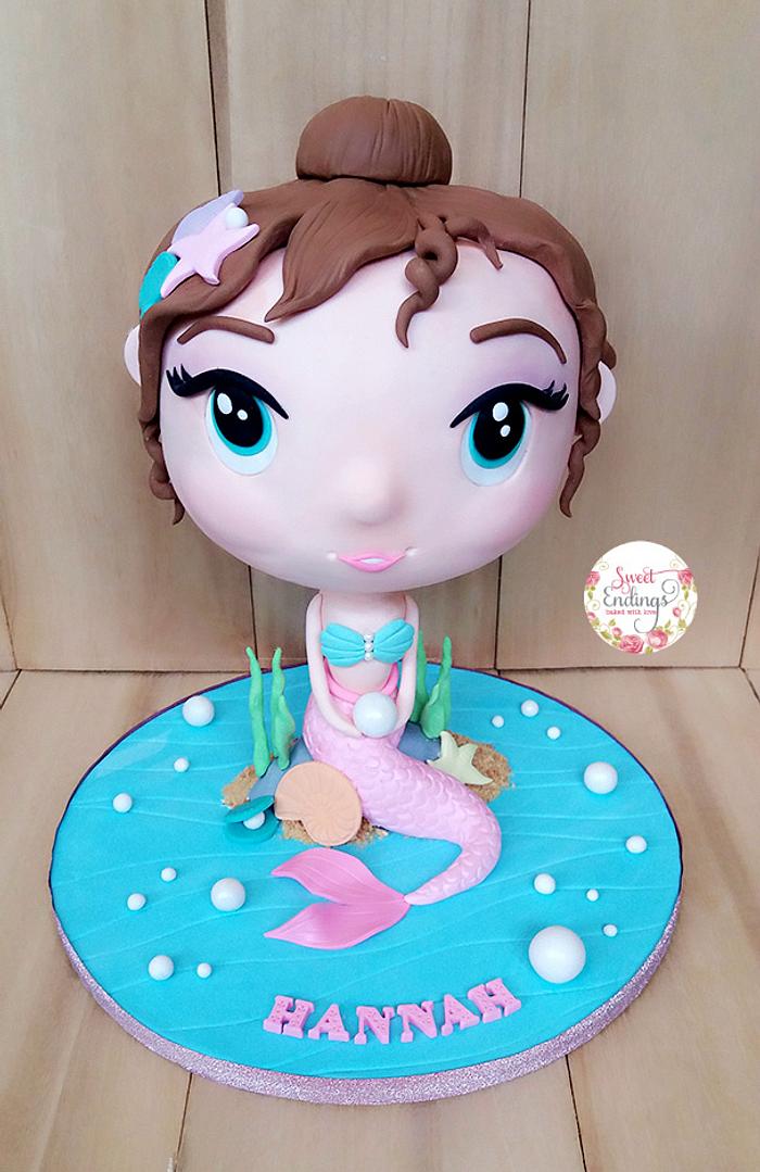 Mermaid Chibi Cake