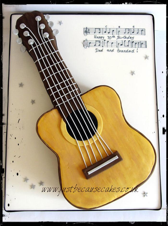 An Acoustic Guitar Cake