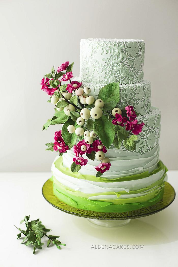 #6 Wedding Cake inspired by Enchanted Garden