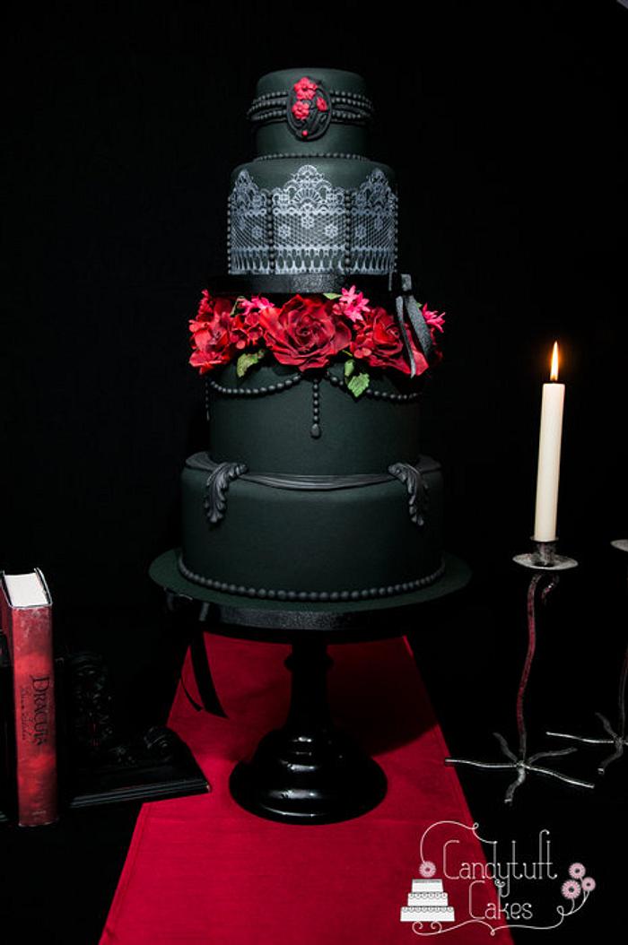 Gothic Elegance wedding cake