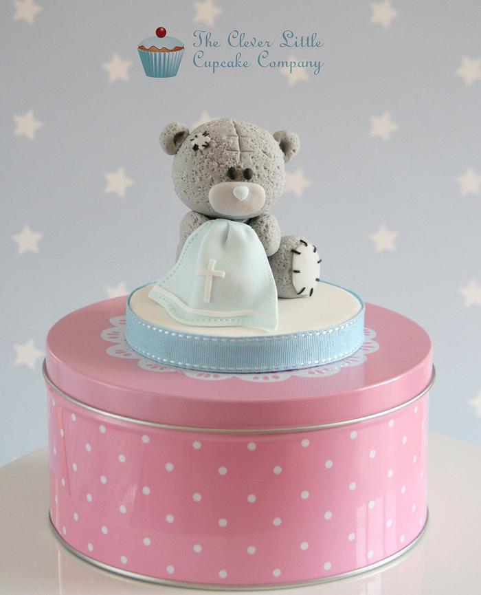 Me to You Bear Christening Cake Topper