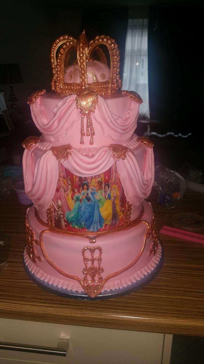 Prinses birthdaycake.