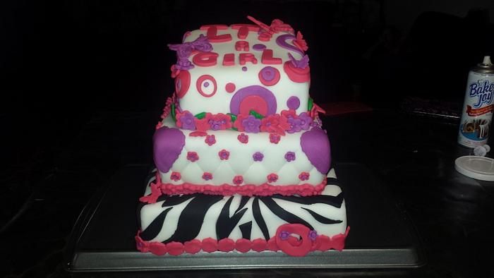 It's a girl Babyshower cake