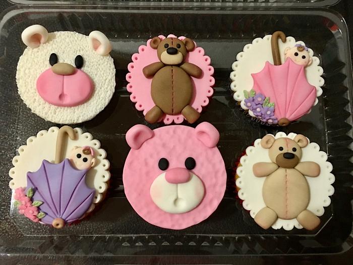 Baby Teddy Cupcakes