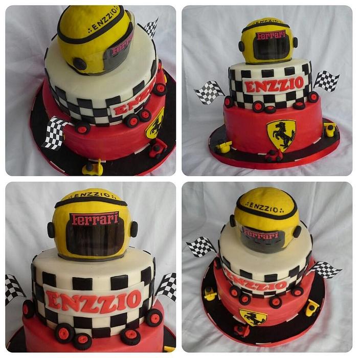 Race Car Themed Cake