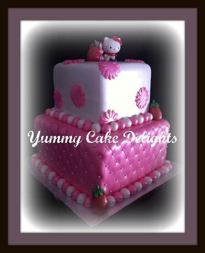 Hello Kitty Inspired Cake
