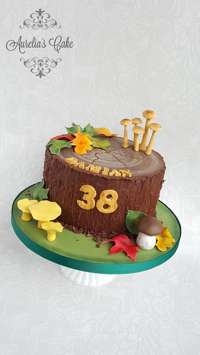 Forest inspired cake