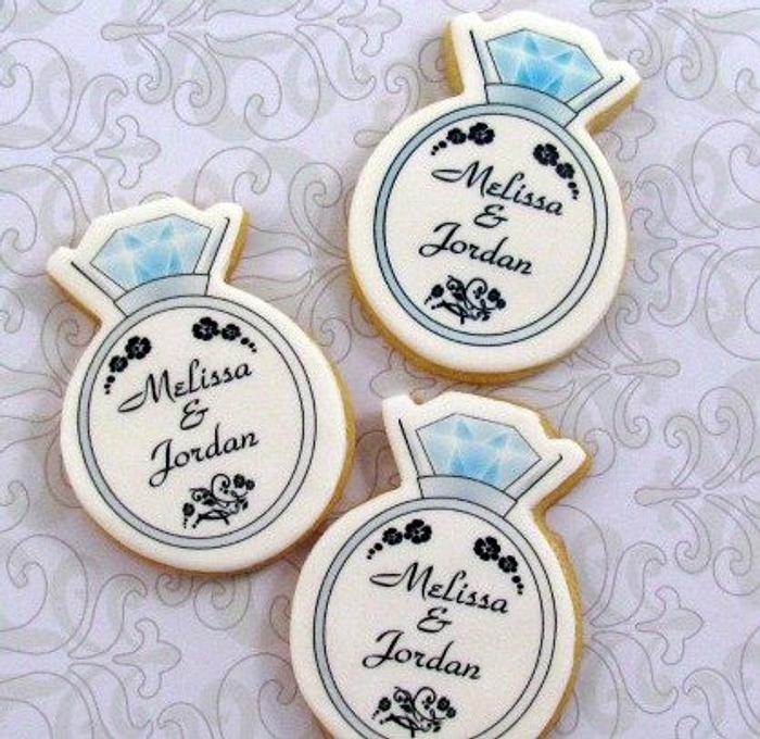 Engagement Ring Cookies