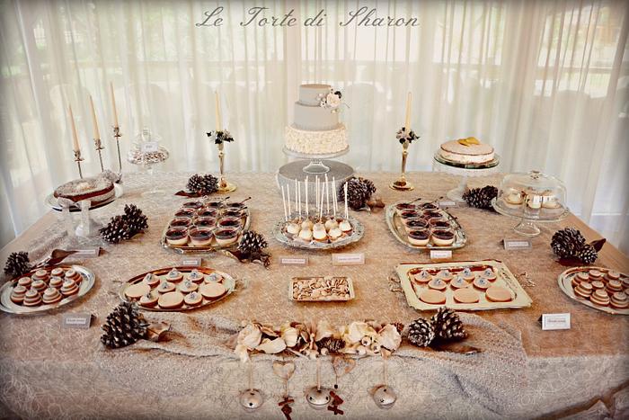 Silver Sweet Table