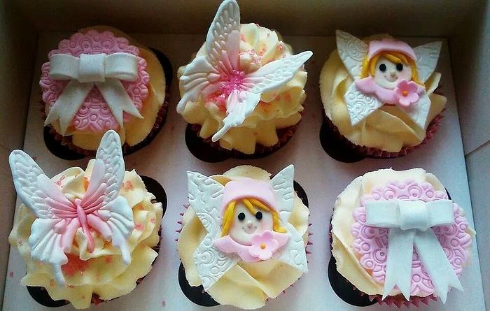 Fairy Butterflies and Bows Cupcakes