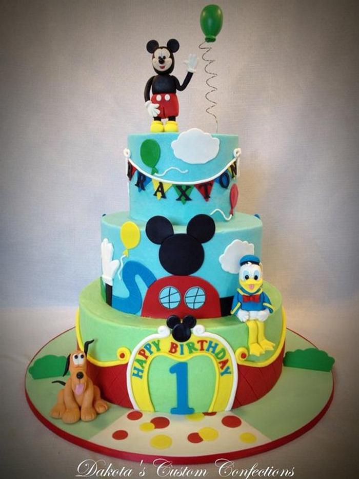 Mickey Mouse Clubhouse Birthday Cake CB-NC048 – Cake Boutique