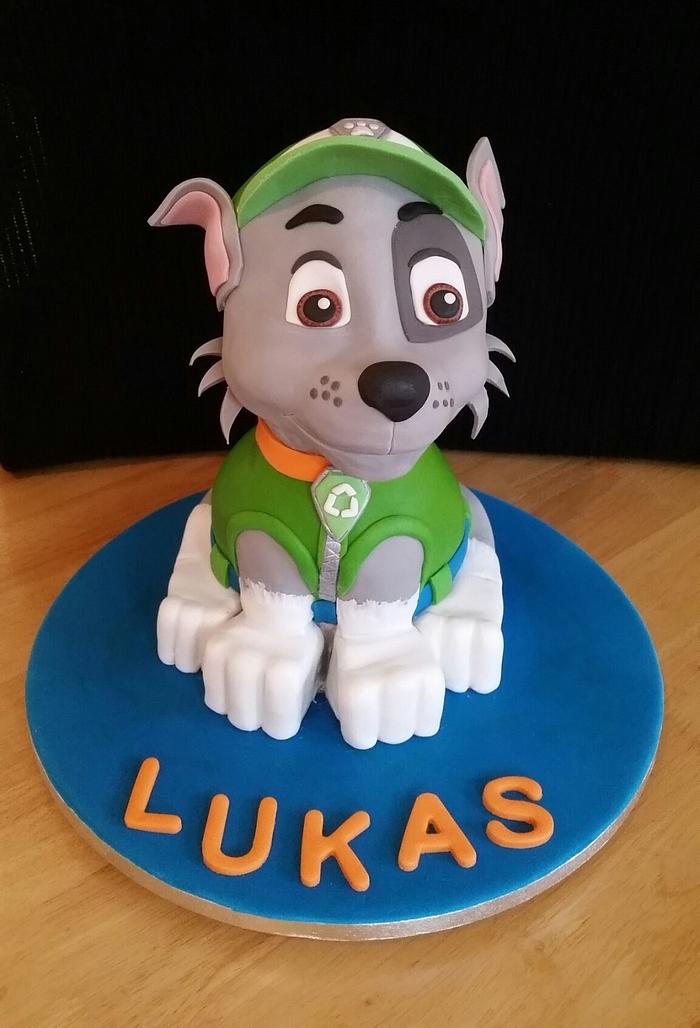 Rocky - Paw Patrol - 3D Sculpted Cake