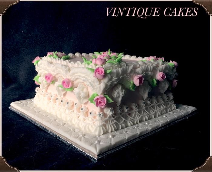 Victorian lambeth style cake