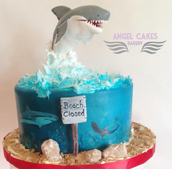 Shark Week Cake