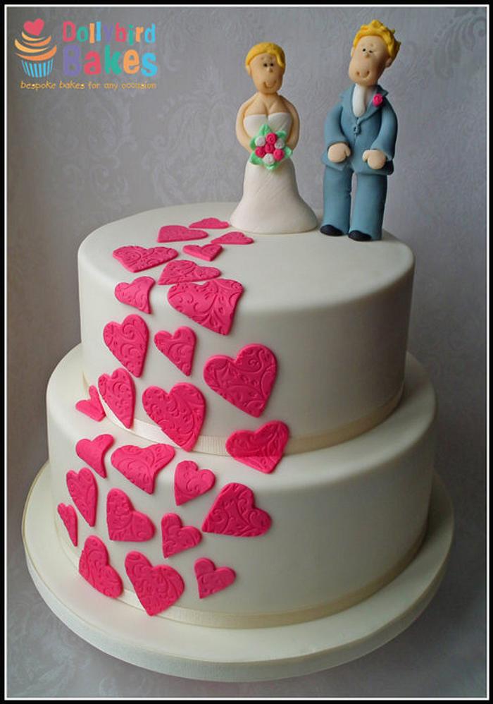 Heart Wedding cake