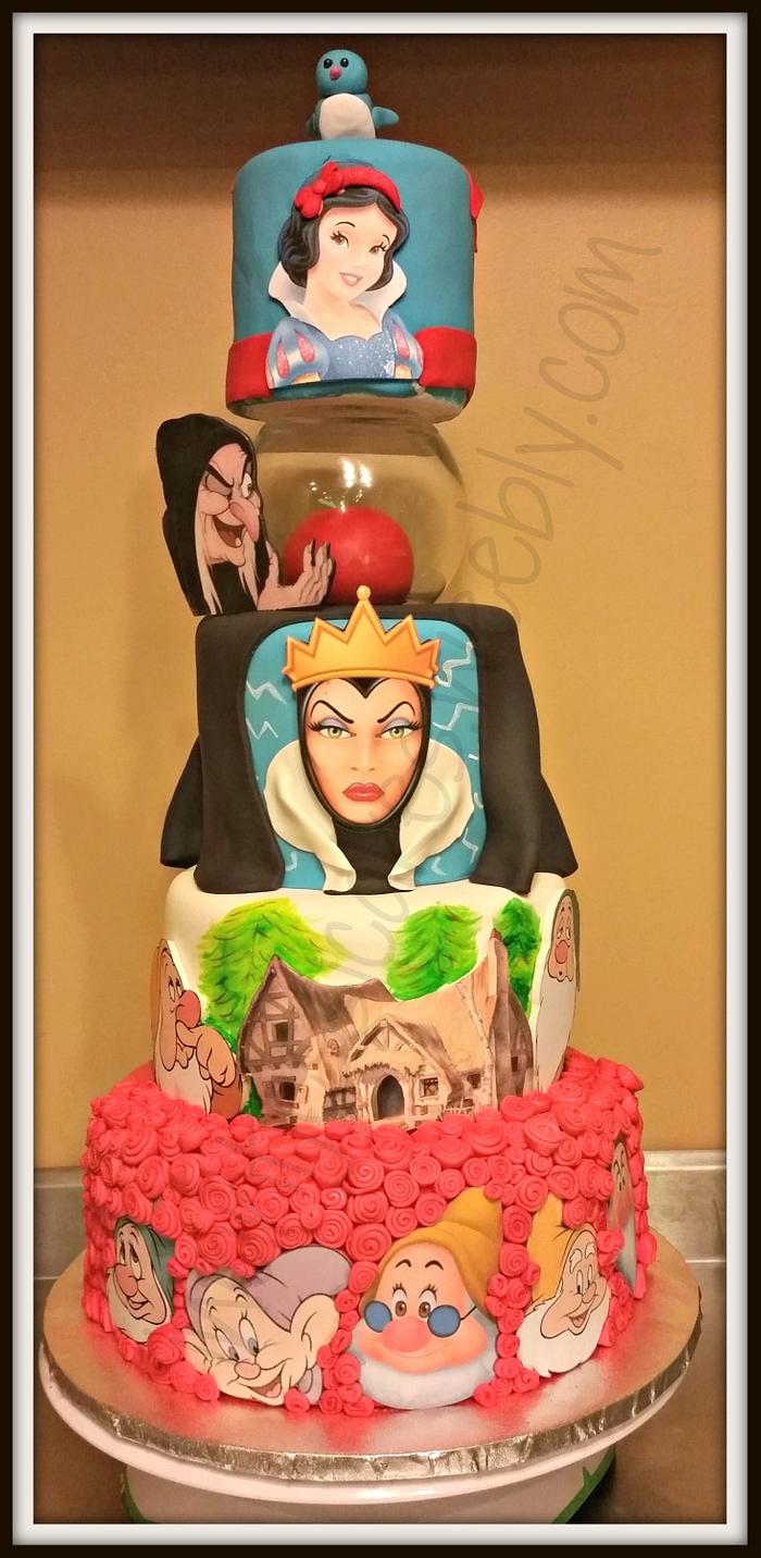 Snow White Baby Shower Cake