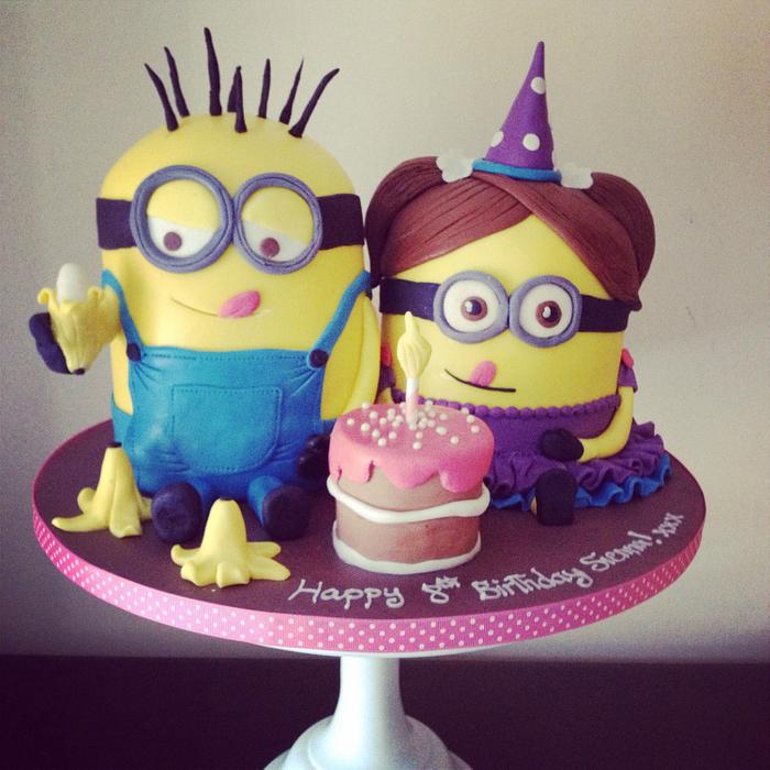 Minion party cake!