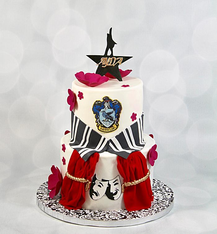 Harry Potter and Hamilton cake