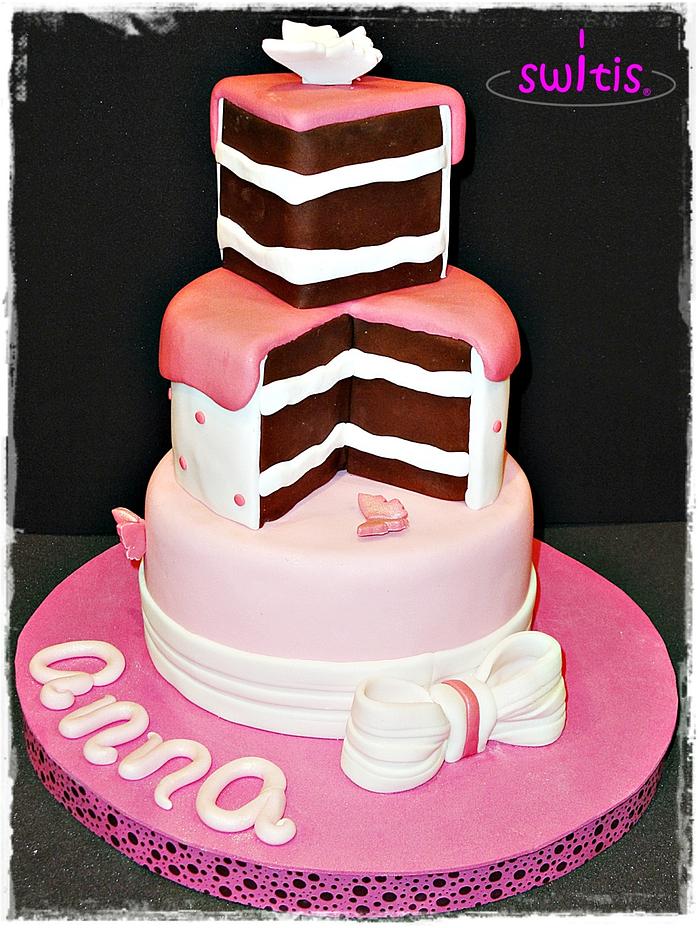 three-layer cake