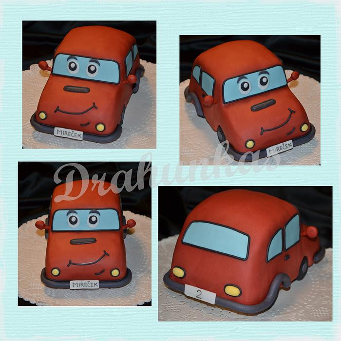 Little cute car cake