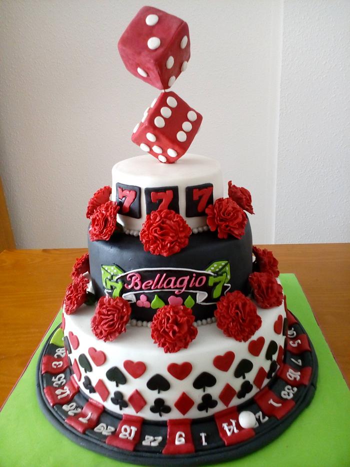 Priti's Cake - Roulette Cake for a casino lover 🎲♠️♥️♦️♣️... | Facebook