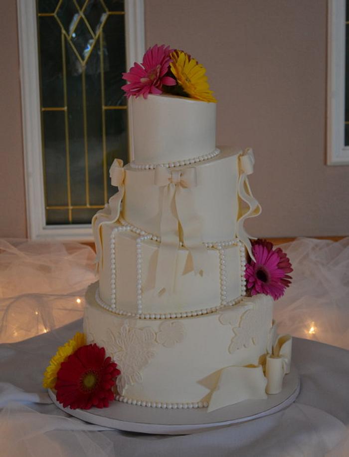 Topsy Turvy Wedding Cake 