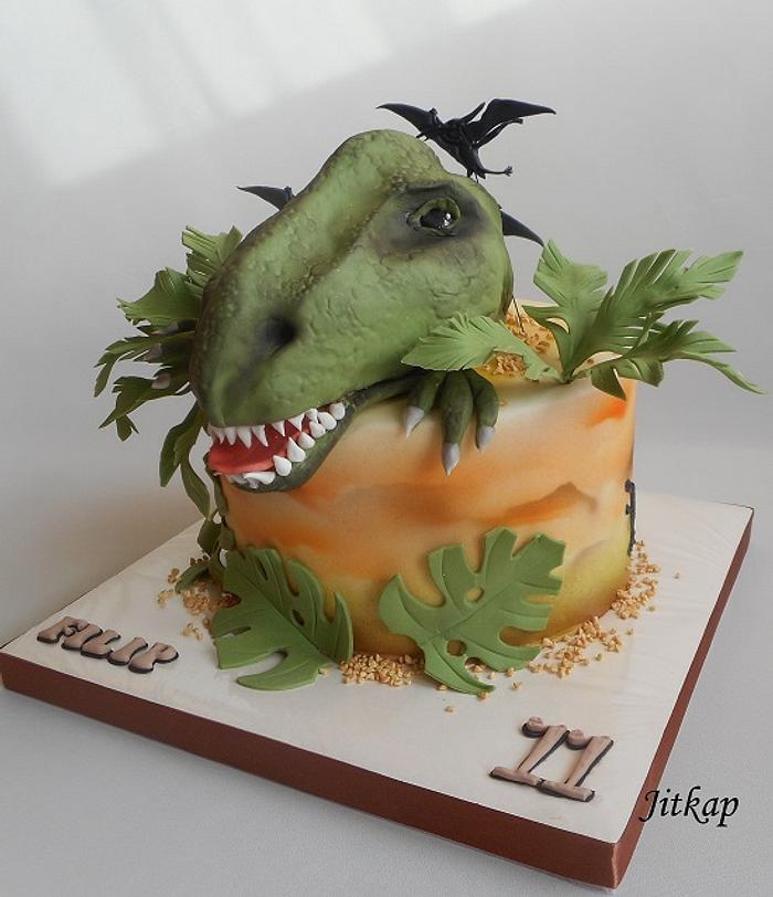 Jurassic World cake