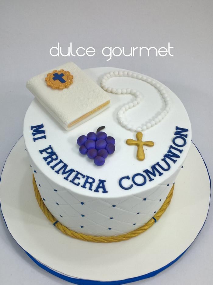 Communion cake for the twin brothers