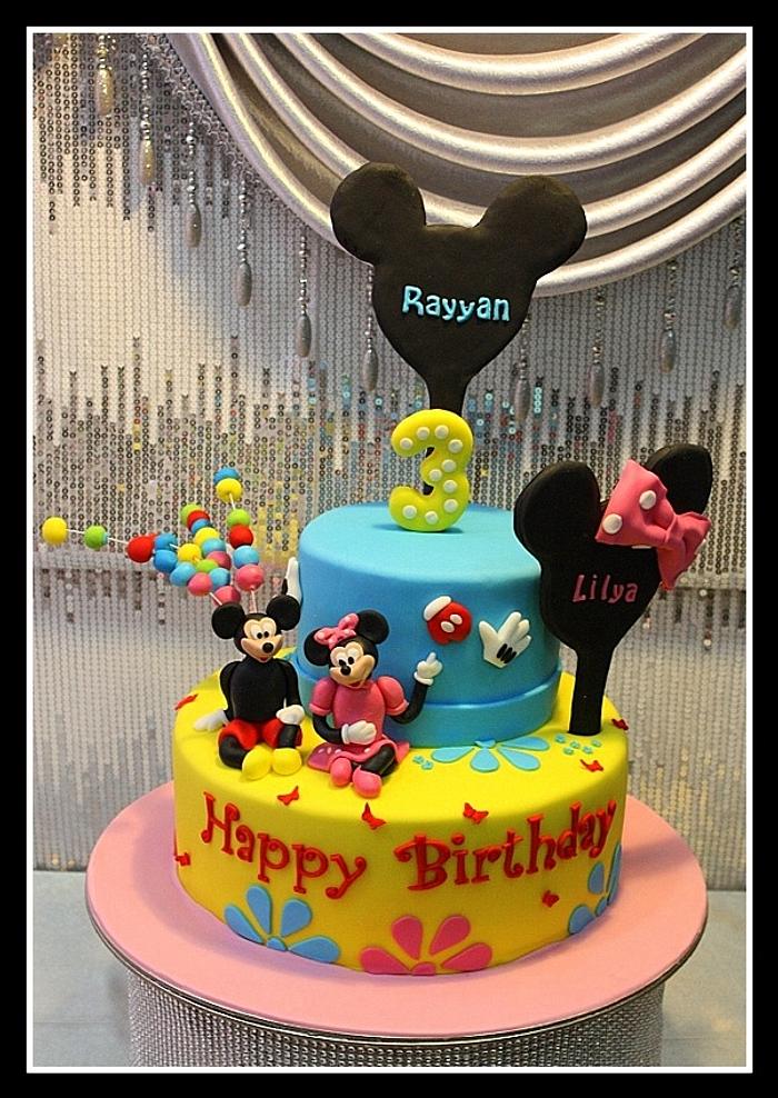 Mickey and Minnie Mouse Cakes