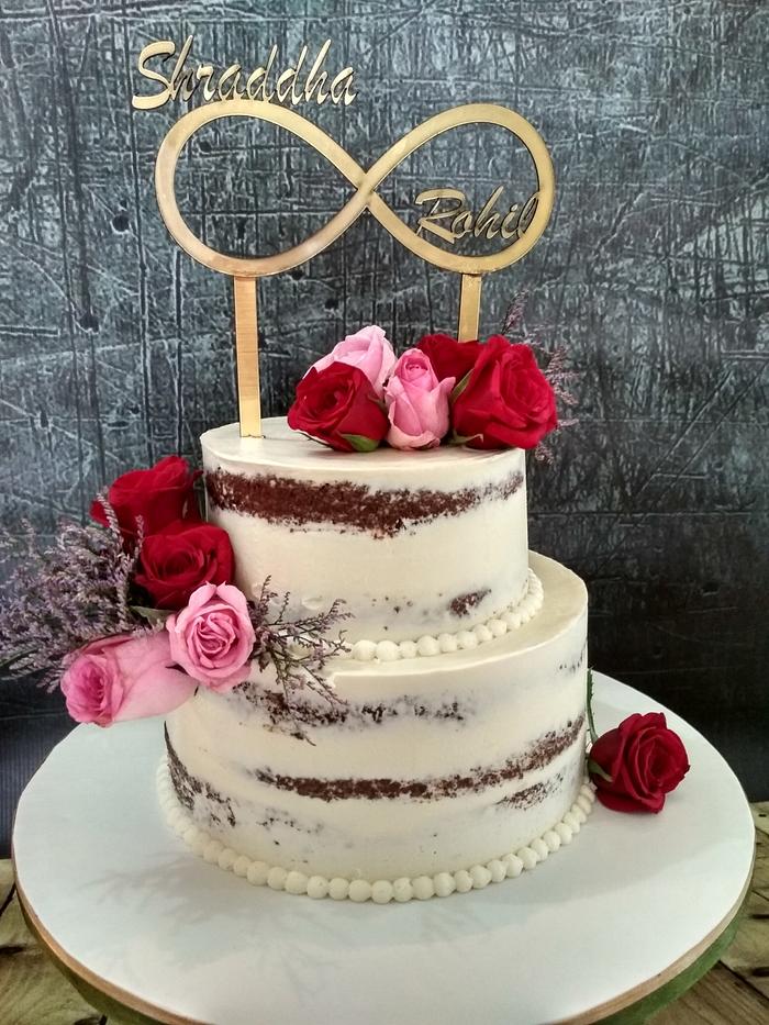 Destination wedding cake
