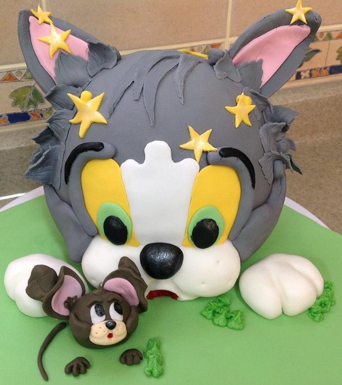 Tom & Jerry 6th Birthday Cake
