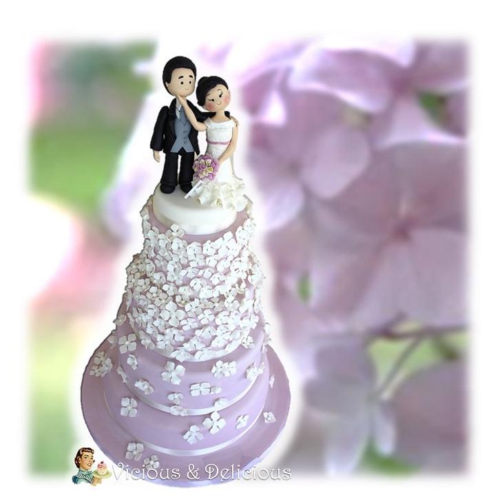 Wedding cake "Romantic autumn"