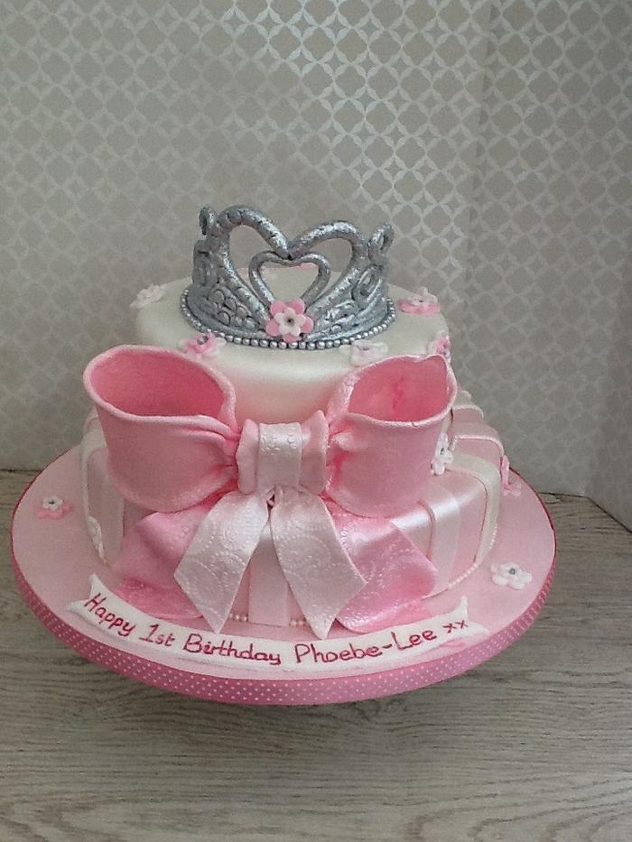 Princess 1st Birthday Cake