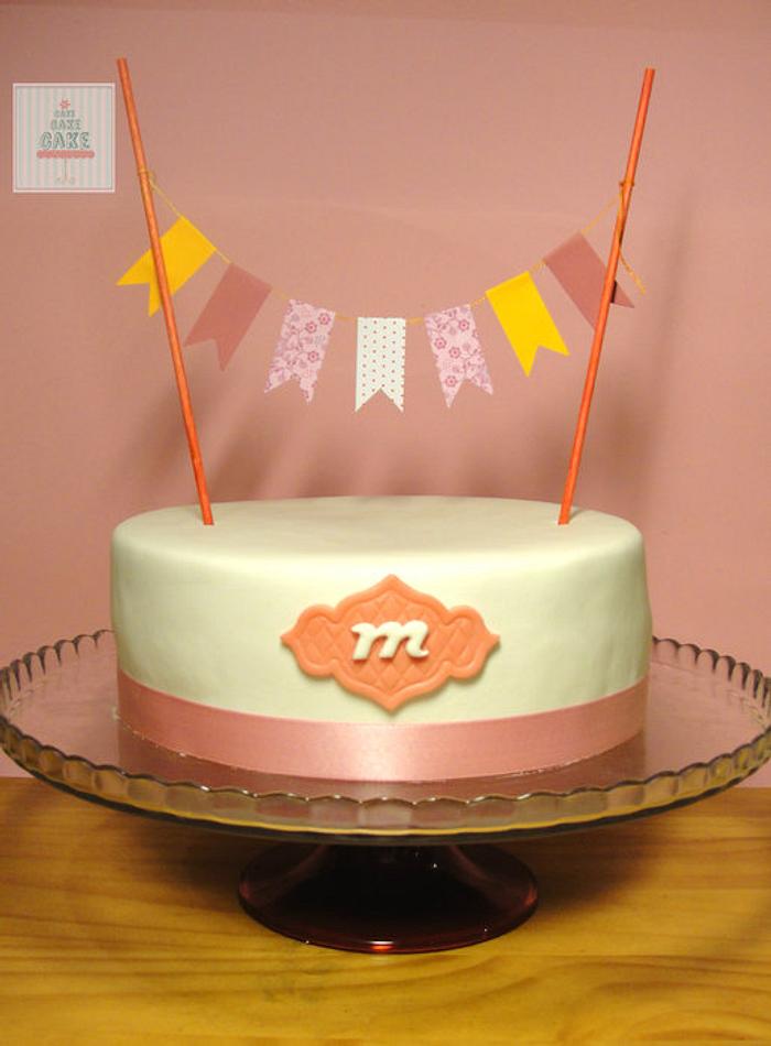 Flag Pink Cake