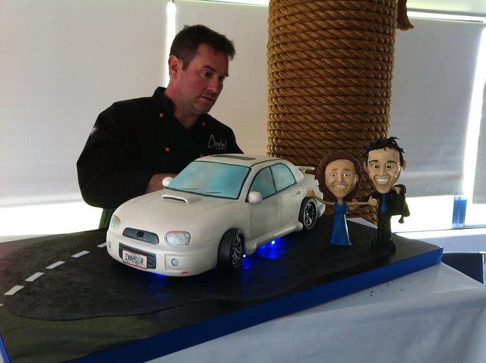 Subaru Wedding cake