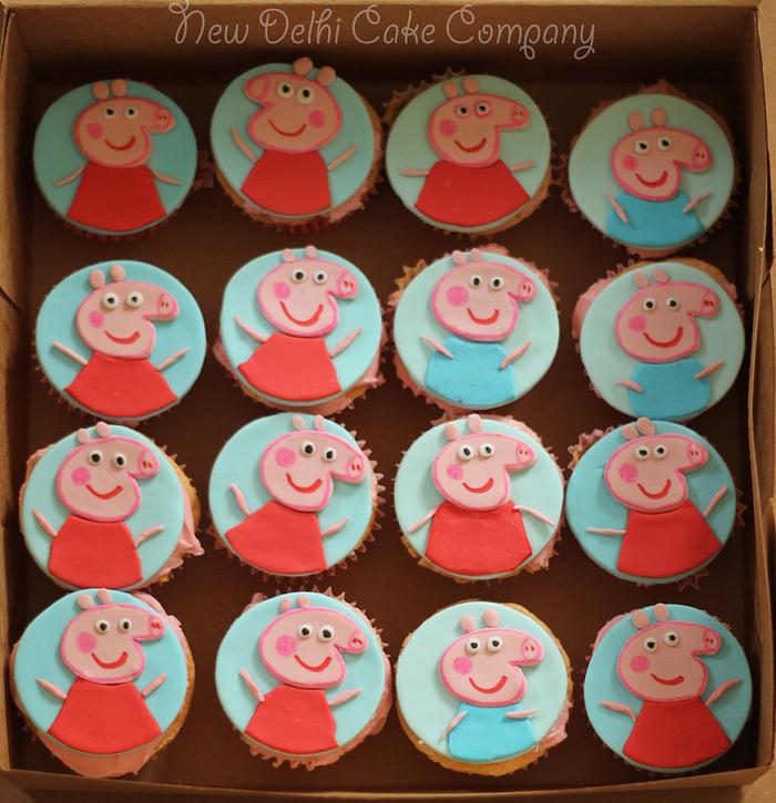 Peppa Cupcakes