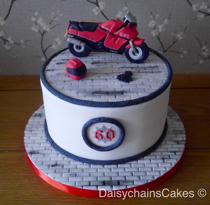 Motorbike 60th birthday cake