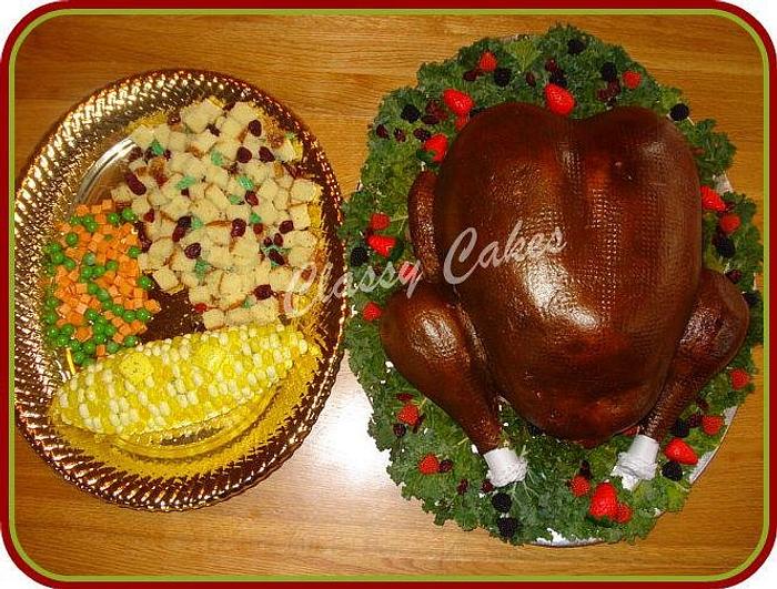 Thanksgiving Turkey With Side Dish