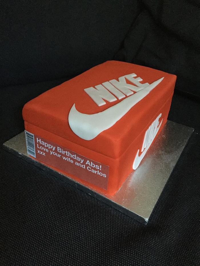 Nike Shoebox Cake