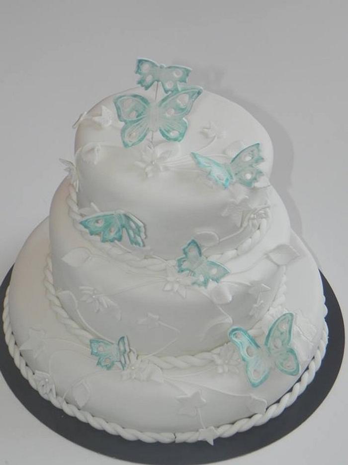 wedding cake butterfly
