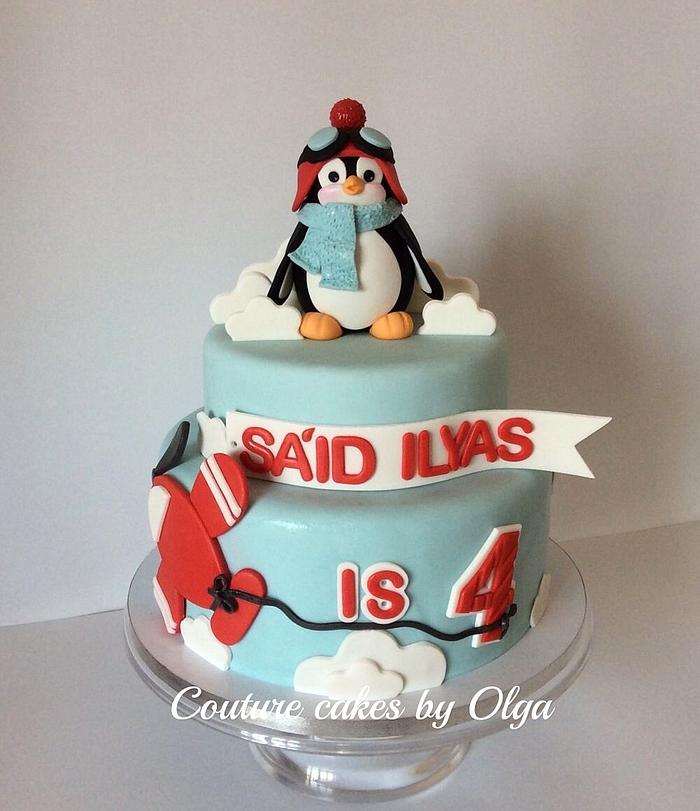 Penguin-pilot BD cake
