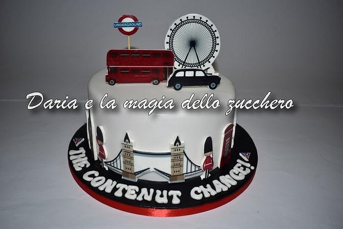 London themed cake