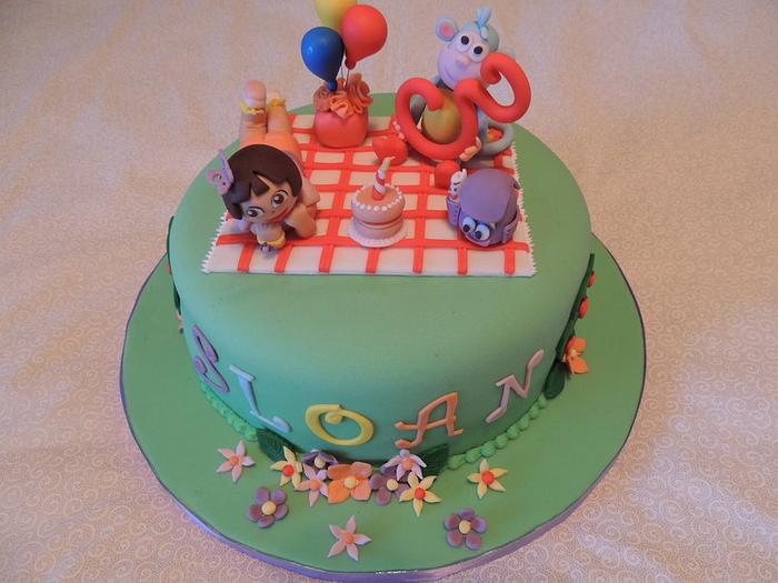 Dora The Explorer Cake