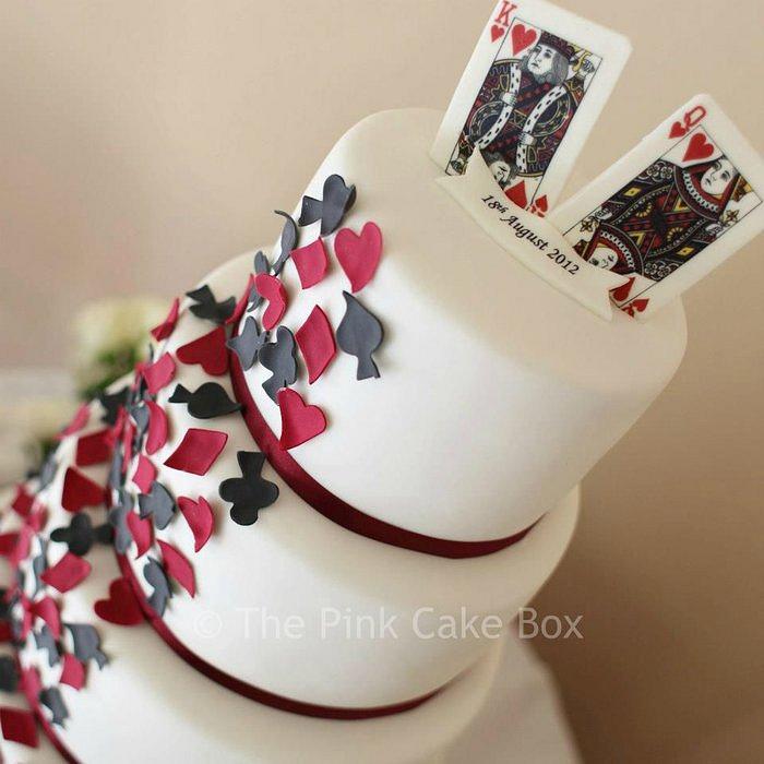 Vegas Themed Wedding Cake