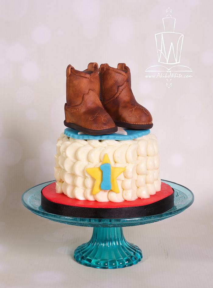 Cowboy boots Smash Cake