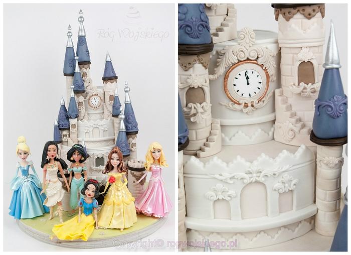 Princess castle cake / tort zamek z księżniczkami