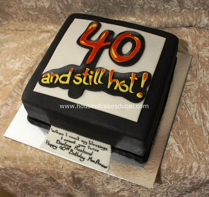 40th birthday cake