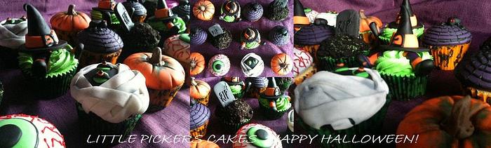 squished witch and much more halloween cupcakes