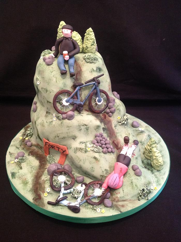 Mountain bike cake